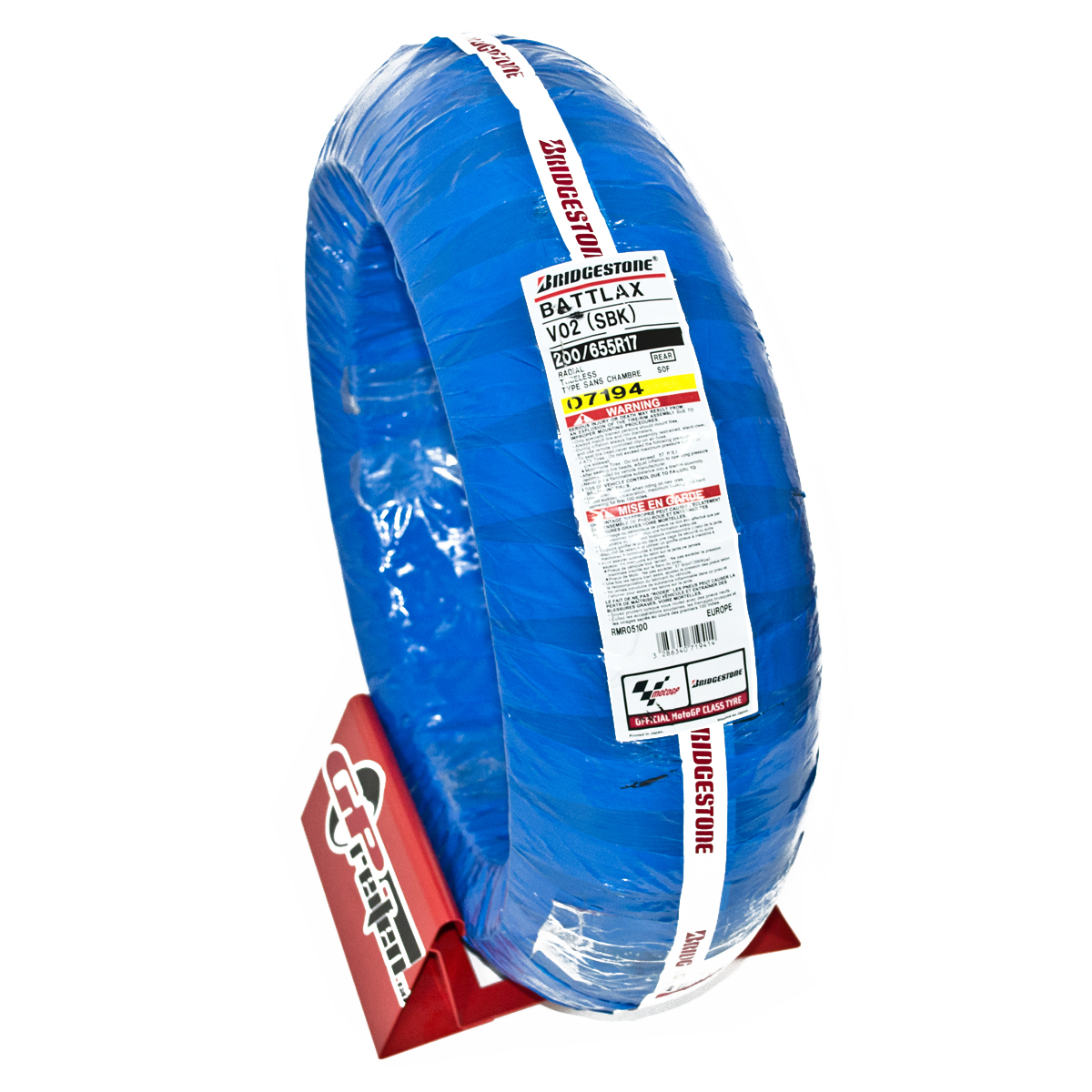 Bridgestone V02 Rennreifen in blauer Schutzfolie